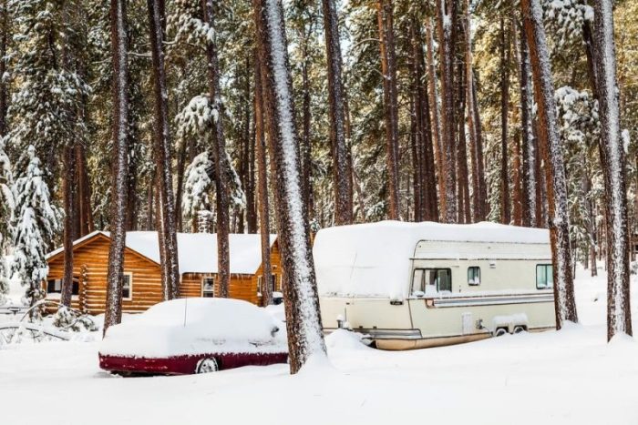 Winter RV travel